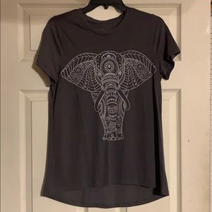 Charcoal Grey Elephant Top